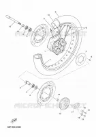 ROUE AVANT pour Yamaha XT660ZA de 2011
