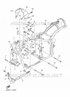 CADRE pour Yamaha XVS1300A de 2011