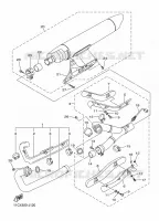 ECHAPPEMENT pour Yamaha XVS1300A de 2011
