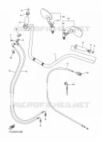GUIDON ET CABLES pour Yamaha XVS1300A de 2011