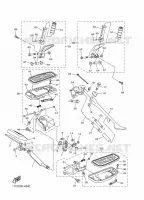 SUPPORT / REPOSE PIEDS pour Yamaha XVS1300A de 2011