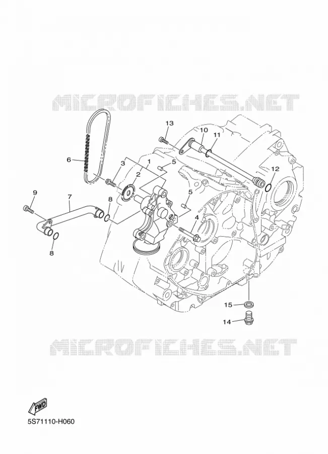 POMPE A HUILE Yamaha MOTO 950 2011 MIDNIGHT STAR  XVS950A