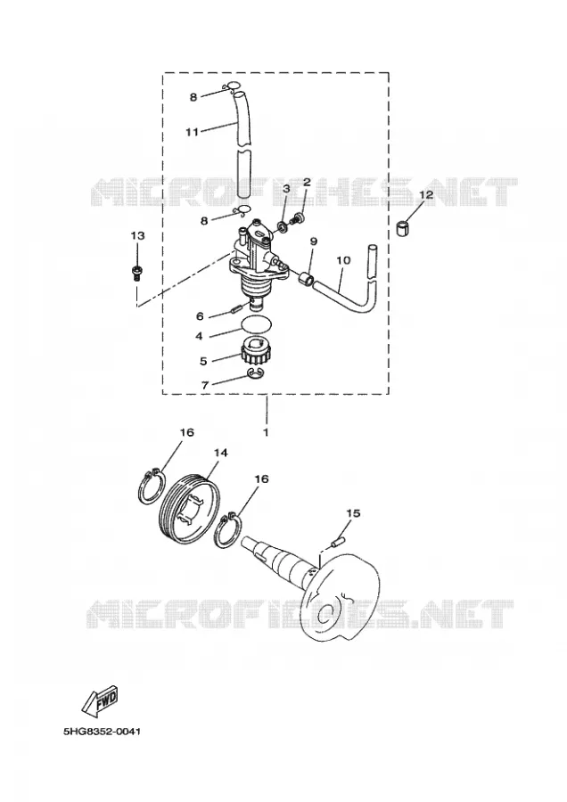 POMPE A HUILE Yamaha SCOOTER 50 2011 SLIDER STUNT  EW50N SLIDER