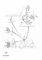 PARTIE ELECTRIQUE 1 pour Yamaha YN50FU de 2011