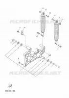 BRAS OSCILLANT / AMORTISSEUR pour Yamaha YP125R de 2011