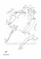 COUVERCLE LATERAL pour Yamaha YP250R de 2011