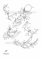 PARE BRISE pour Yamaha YP250R de 2011