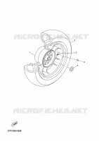 ROUE ARRIERE pour Yamaha YP250R de 2011