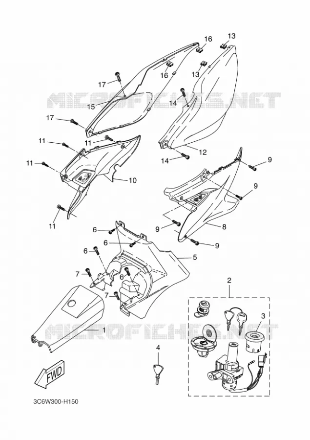 COUVERCLE LATERAL Yamaha SCOOTER 50 2011 NITRO  YQ50