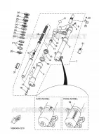 FOURCHE pour Yamaha YQ50 de 2011