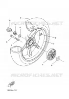 ROUE ARRIERE pour Yamaha YQ50 de 2011