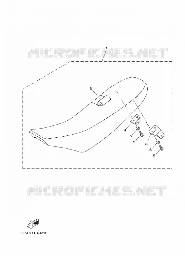 SELLE Yamaha MOTO 85 2011 YZ  YZ85