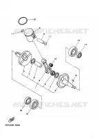 VILEBREQUIN / PISTON pour Yamaha YZ85LW de 2011