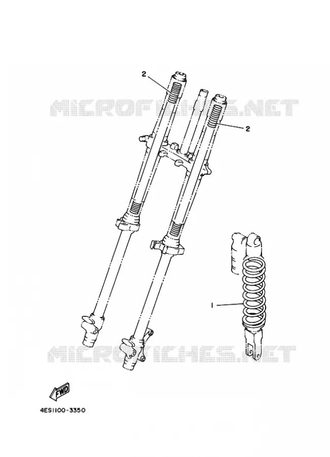 PIÈCES OPTIONNELLES Yamaha MOTO 85 2011 YZ BIG WHEELS  YZ85LW