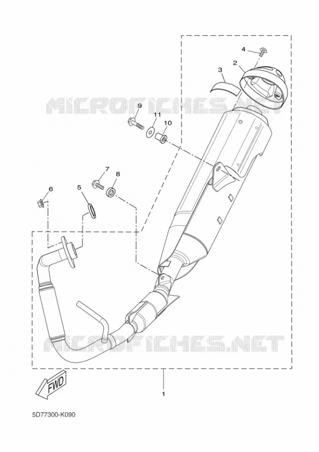 ECHAPPEMENT Yamaha MOTO 125 2011 R125  YZF-R125