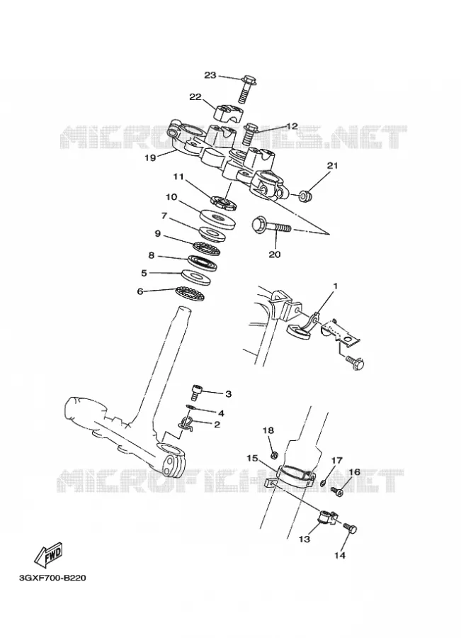 DIRECTION Yamaha MOTO 200 2012 AG  AG200F
