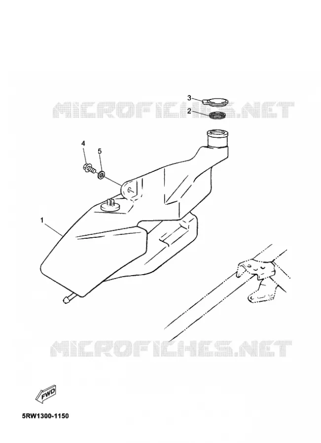 RESERVOIR D'HUILE Yamaha SCOOTER 50 2012 MACH  CS50Z