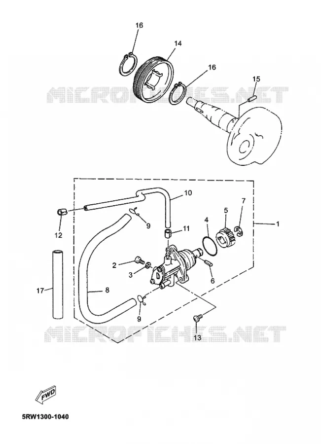 POMPE A HUILE Yamaha SCOOTER 50 2012 JOG  CS50 JOG R