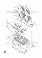 CULASSE pour Yamaha FZ8N de 2012