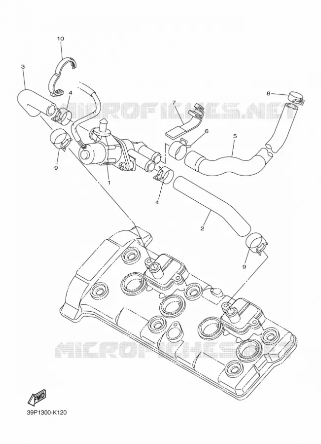 SYSTÈME D'ADMISSION D'AIR AIS Yamaha MOTO 800 2012 FZ8 ABS  FZ8-NA
