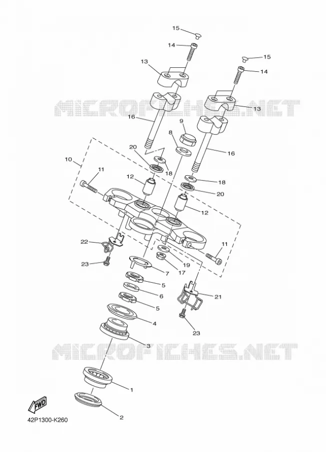 DIRECTION Yamaha MOTO 800 2012 FAZER  FZ8-S