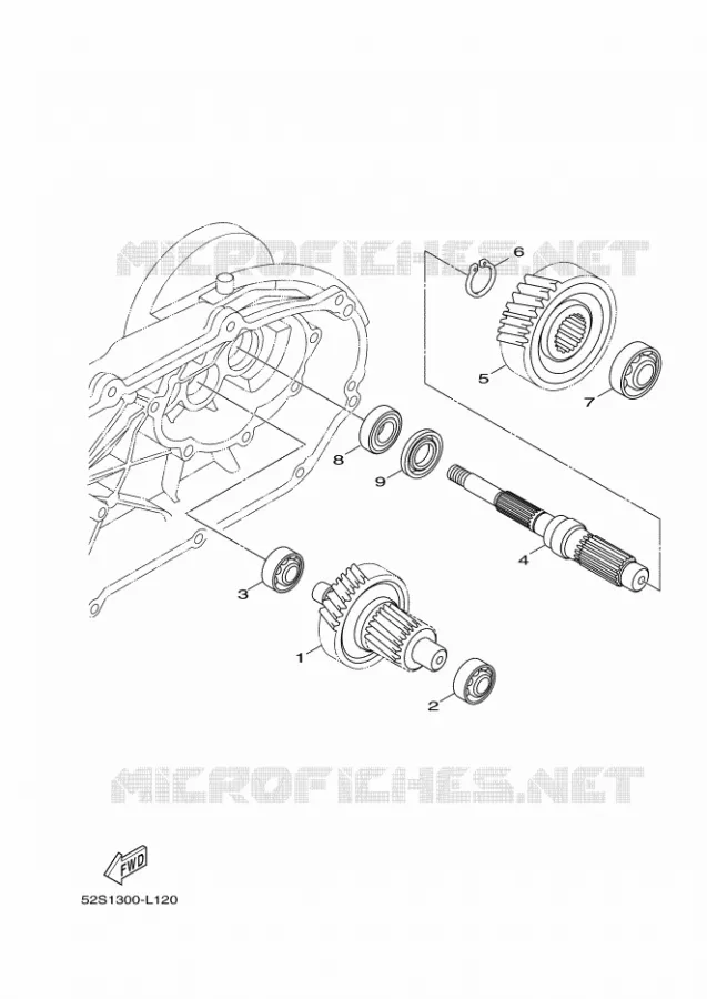 TRANSMISSION Yamaha SCOOTER 150 2012 XENTER  HW151