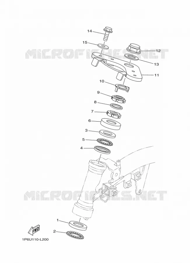 DIRECTION Yamaha MOTO 50 2012 TTRE  TT-R50E