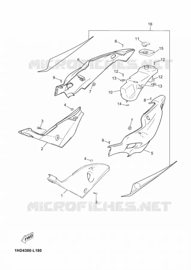COUVERCLE LATERAL Yamaha MOTO 50 2012 TZR WGP 50TH  TZR50 TZR 50 WGP50