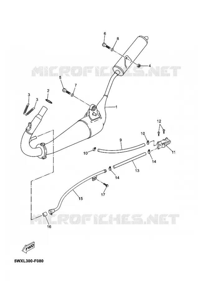 ECHAPPEMENT Yamaha MOTO 50 2012 TZR  TZR50