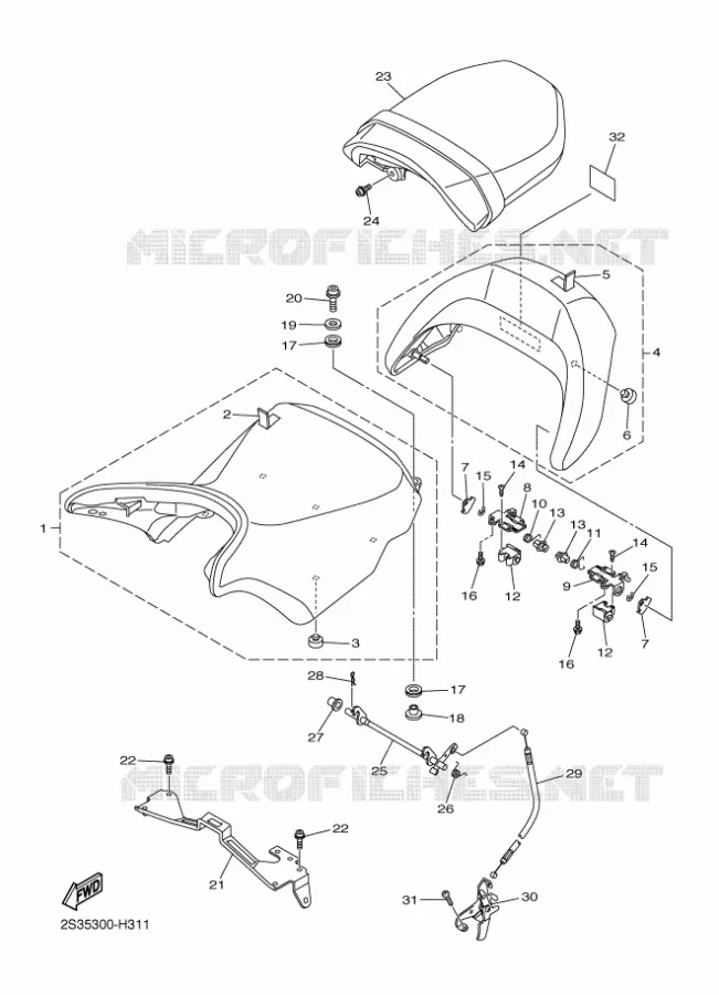 SELLE Yamaha MOTO 1700 2012 VMAX  VMX17