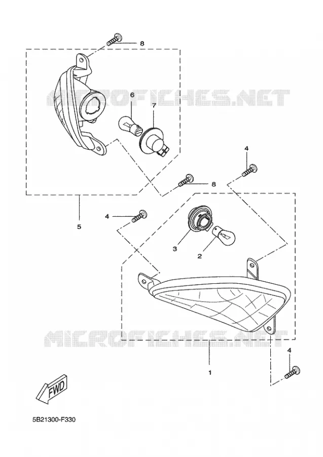 CLIGNOTANT Yamaha SCOOTER 125 2012 XCITY  VP125 XCITY