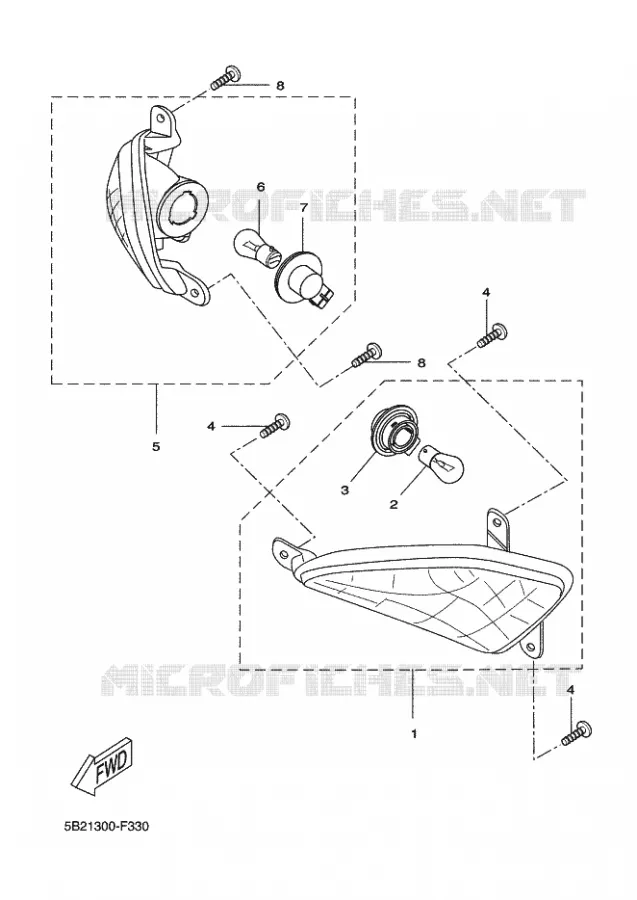 CLIGNOTANT Yamaha SCOOTER 125 2012 XCITY  VP125 XCITY