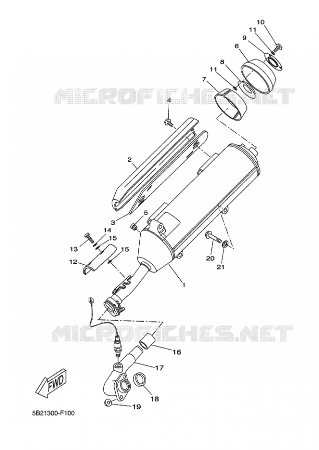 ECHAPPEMENT Yamaha SCOOTER 250 2012 XCITY  VP250 XCITY