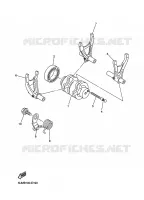 BARILLET DE SELECTION / FOURCHETTES pour Yamaha WR250F de 2012