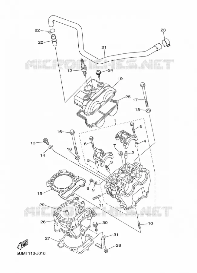 CYLINDRE Yamaha MOTO 250 2012 WRF  WR250F