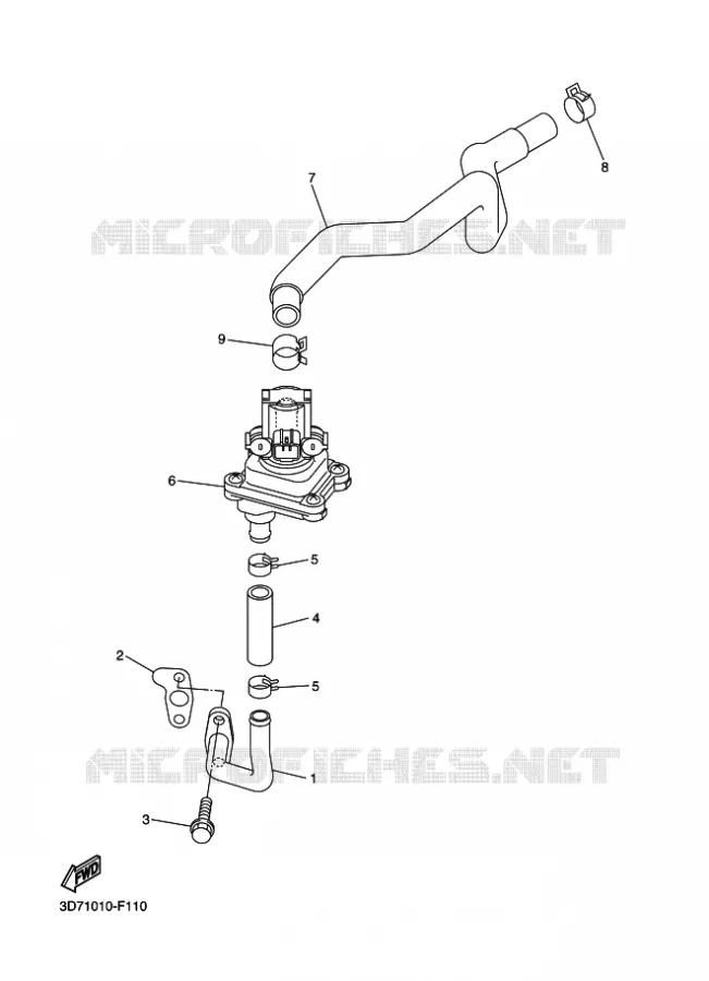 SYSTÈME D'ADMISSION D'AIR AIS Yamaha MOTO 250 2012 WR-R  WR250R