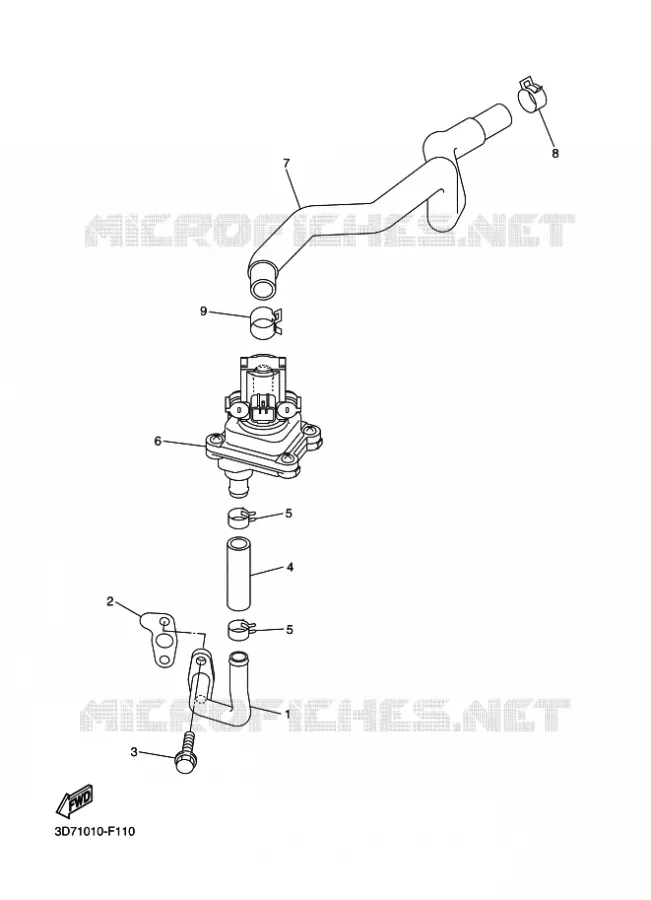 SYSTÈME D'ADMISSION D'AIR AIS Yamaha MOTO 250 2012 WRX  WR250X