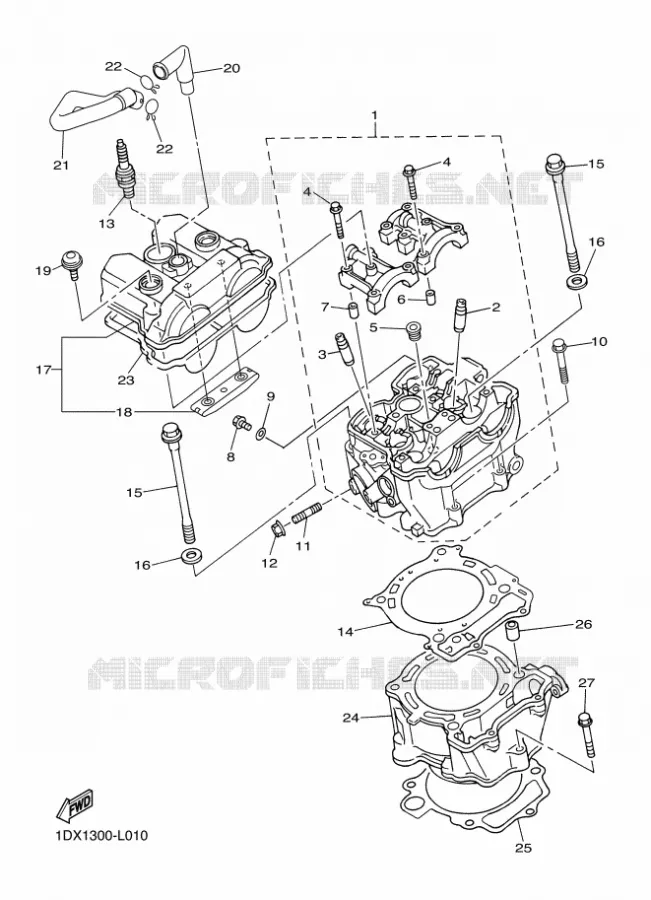 CYLINDRE Yamaha MOTO 450 2012 WRF  WR450F