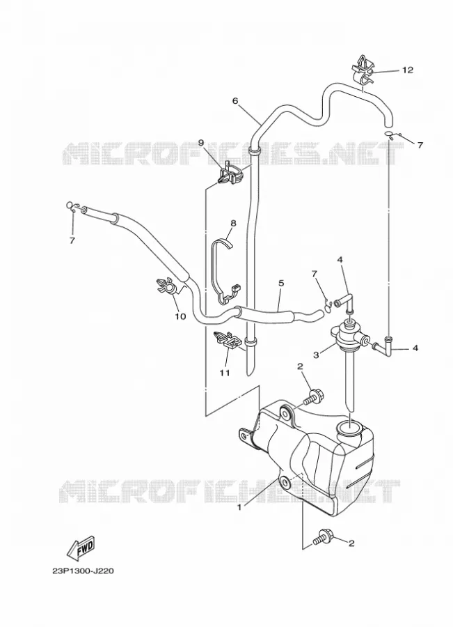 VASE D'EXPANSION Yamaha MOTO 1200 2012 XTZ SUPER TENERE  XT1200Z