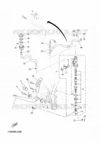 MAITRE CYLINDRE DE FREIN ARRIERE pour Yamaha XT660Z de 2012