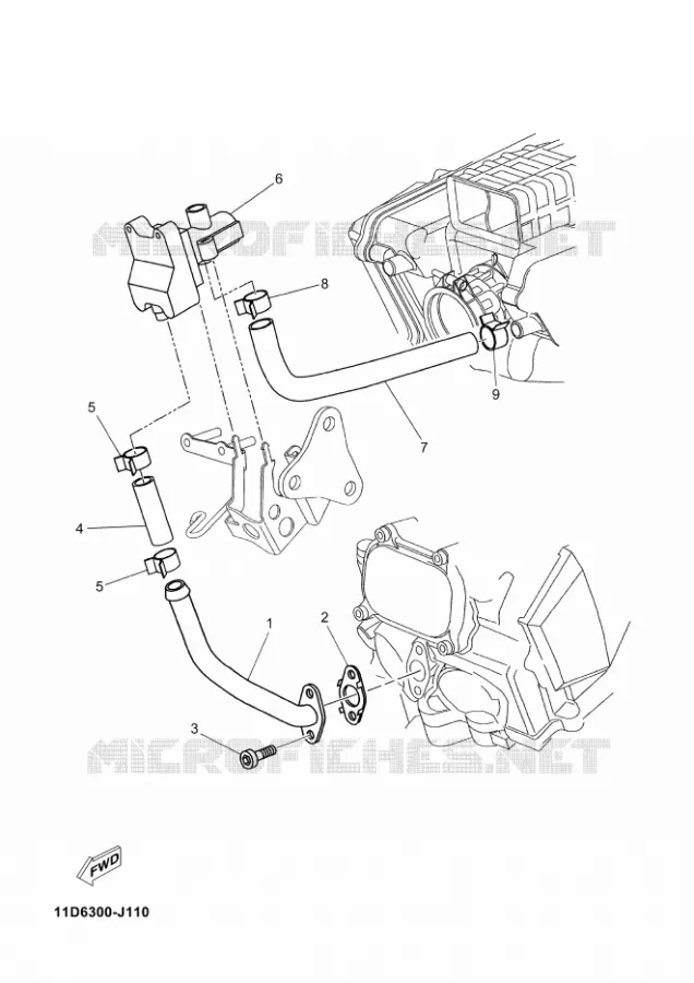 SYSTÈME D'ADMISSION D'AIR AIS Yamaha MOTO 660 2012 XTZ TENERE  XT660Z TENERE