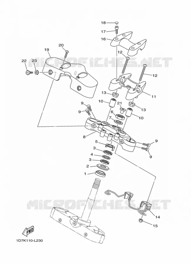 DIRECTION Yamaha MOTO 1900 2012 MIDNIGHT STAR  XV1900A