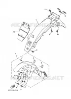 GARDE BOUE pour Yamaha YBR125E de 2012