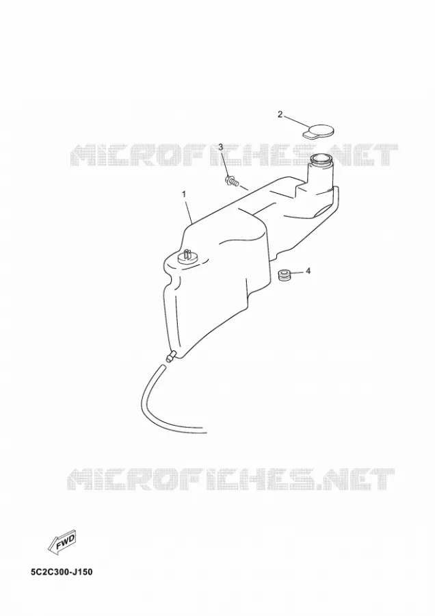 RESERVOIR D'HUILE Yamaha SCOOTER 50 2012 NEOS  YN50