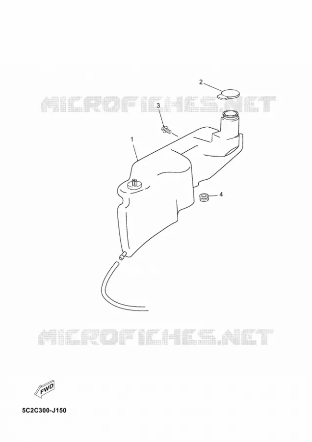 RESERVOIR D'HUILE Yamaha SCOOTER 50 2012 NEOS  YN50