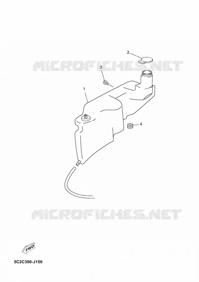 RESERVOIR D'HUILE Yamaha SCOOTER 50 2012 NEOS  YN50 NEO'S