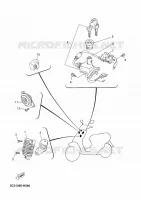 PARTIE ELECTRIQUE 1 pour Yamaha MBK OVETTO 50 4 TEMPS de 2012