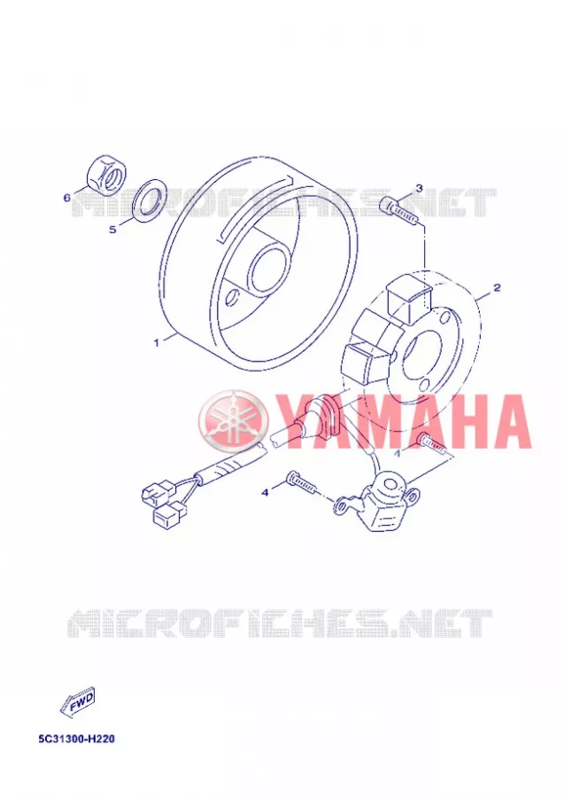 ALLUMAGE Yamaha SCOOTER 50 2012 MBK OVETTO 4T  YN50F 