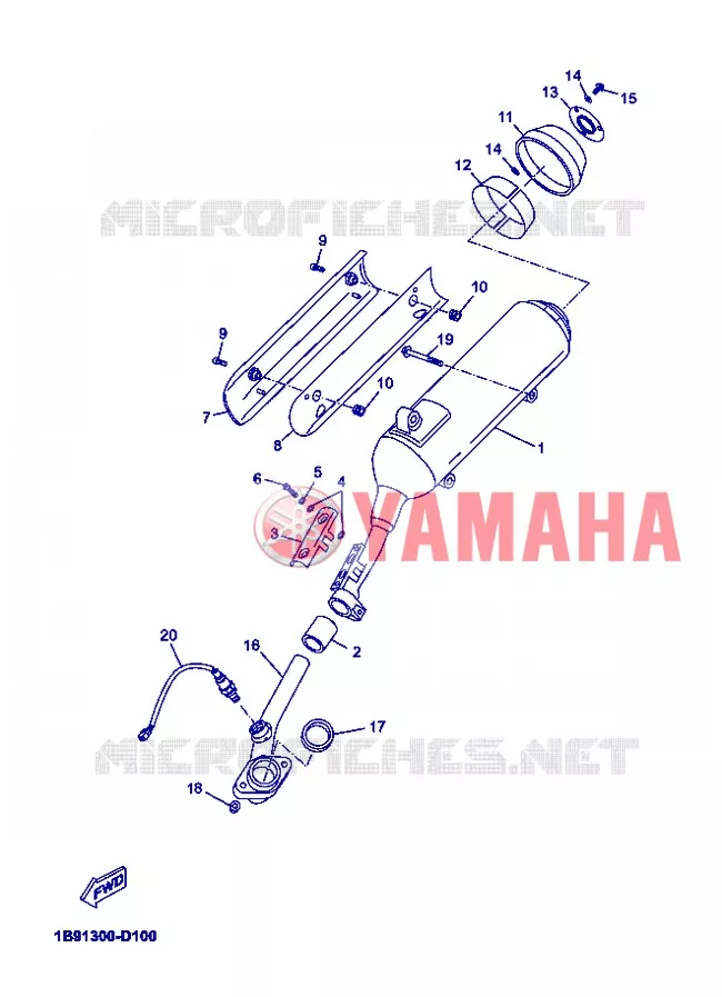 ECHAPPEMENT Yamaha SCOOTER 125 2012 XMAX  YP125R