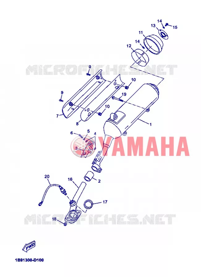 ECHAPPEMENT Yamaha SCOOTER 125 2012 XMAX  YP125R
